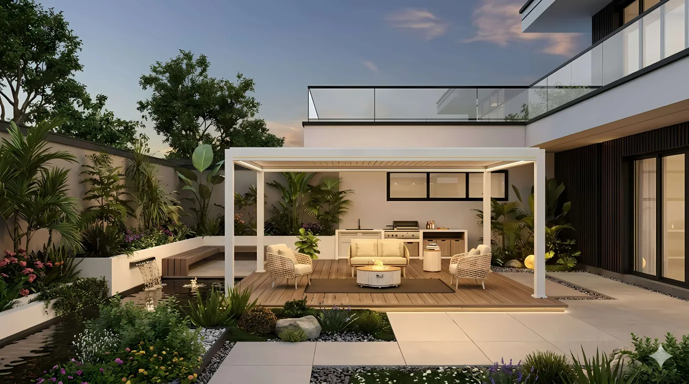 Outdoor Kitchen Pergola